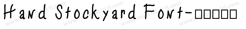 Hand Stockyard Font字体转换